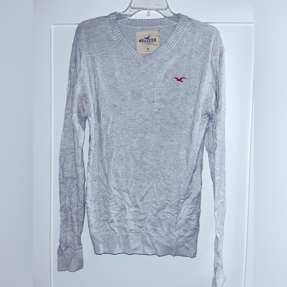 Gray Hollister cotton blend sweater